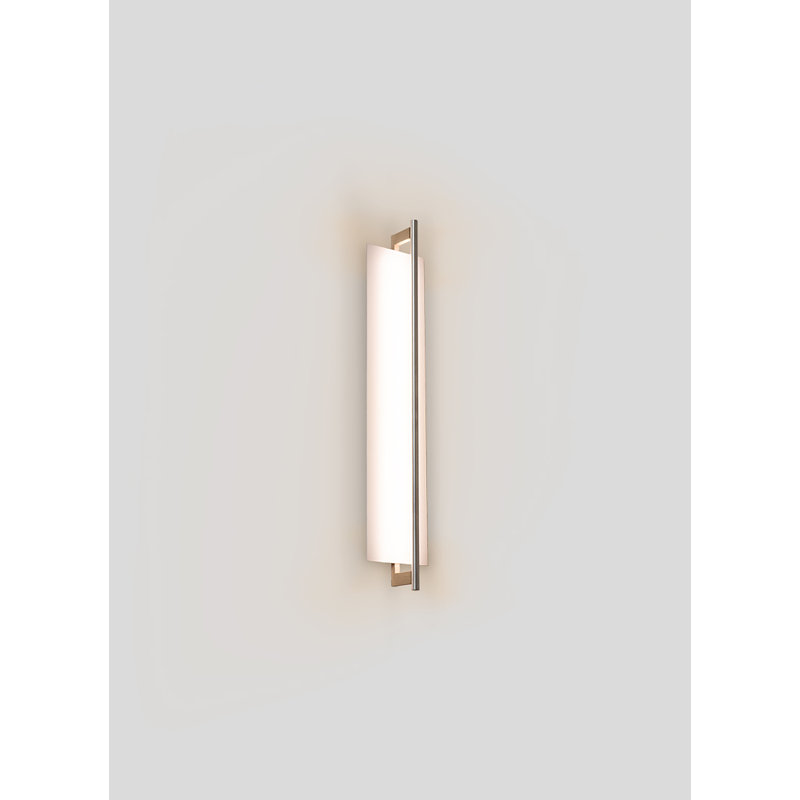 Merus 40" LED Dimmable Wall Sconce, White Washed Oak, 277V AC, 3500K