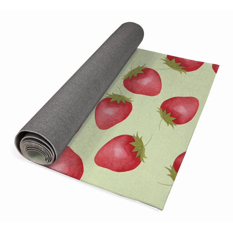 Tapis d'extérieur Summer Strawberries, Tapis de couloir 2 pi 6 po x 8 pi