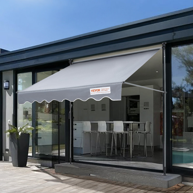 VEVOR 118'' W x 122'' D Retractable, 122" H x 118" W x 47" D
