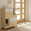 Table d'appoint multifonctionnelle pour chat avec litière et table d'appoint en bois naturel