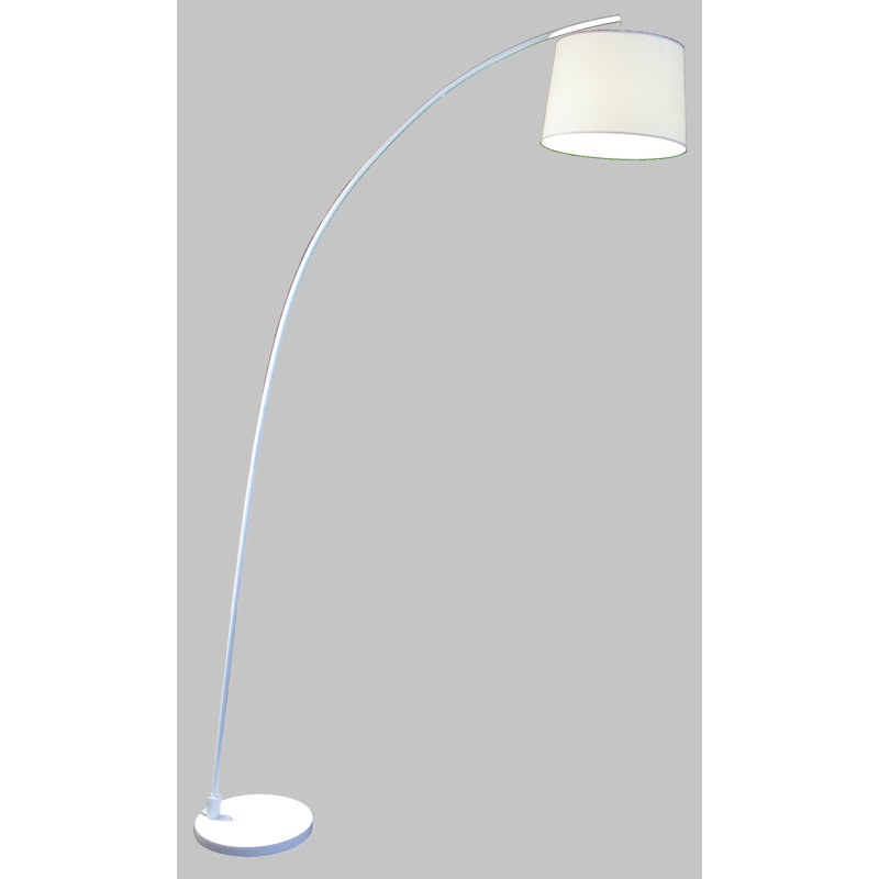 Arcuate 210cm Arched Floor Lamp, White