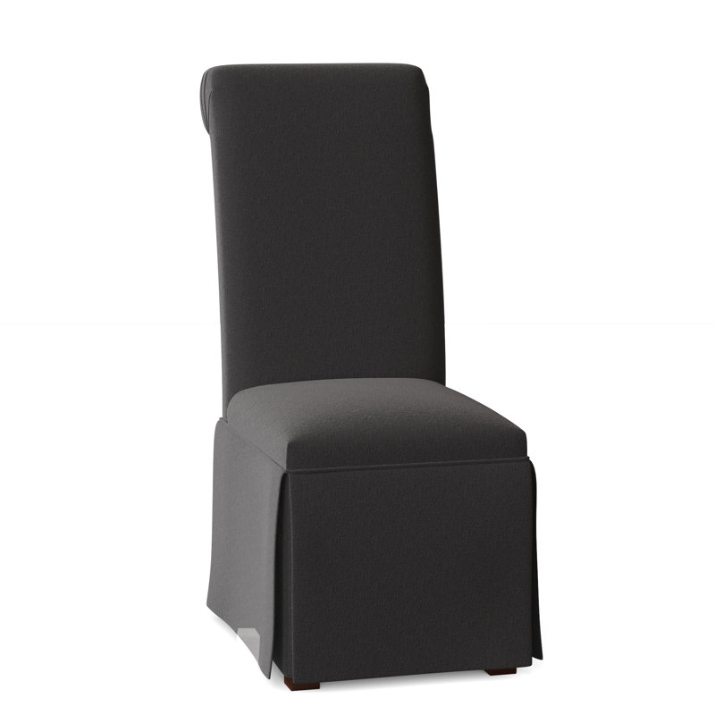 Susanna 20.25'' H Upholstered Side Chair, Black Satin, 1540-082
