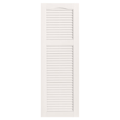 Cathedral Top Cottage-style Open Louvre Shutters Pair