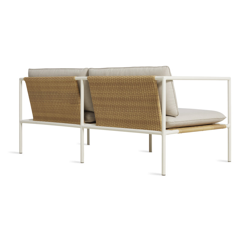 Dog Days Outdoor 2 - Seat Loveseat, Sunbrella Linen, White