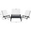 Eubank Eucalyptus 4 - Person Patio Conversation Set with Cushions-140911953-140912268