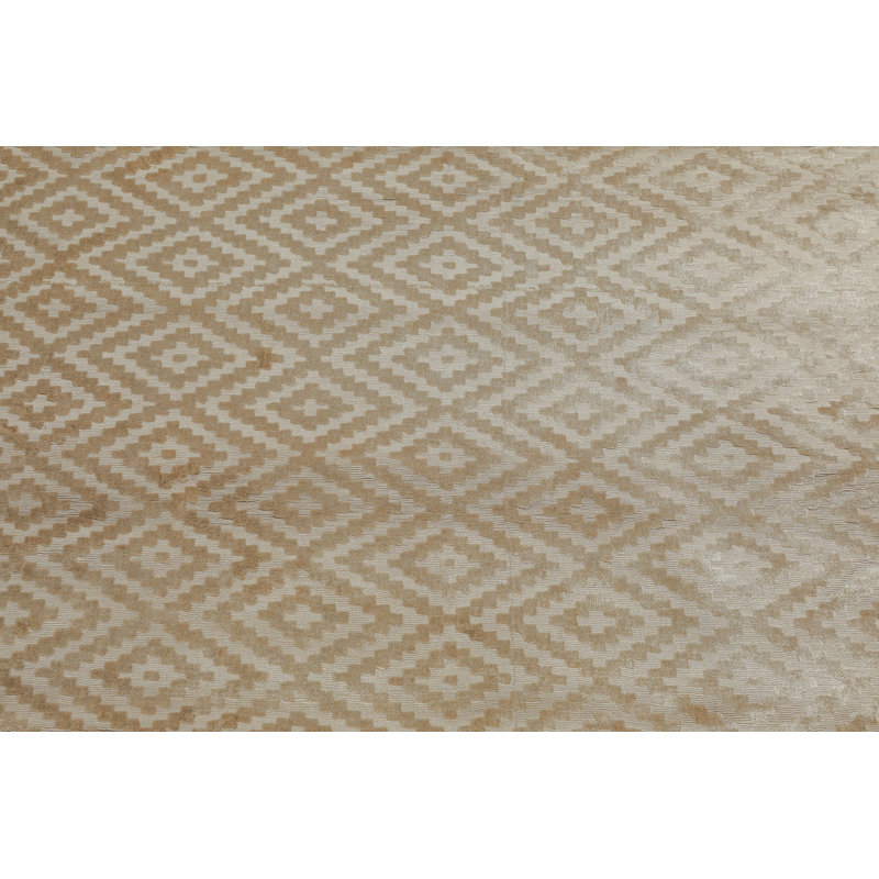 Tapis beige touffeté fait main Delp