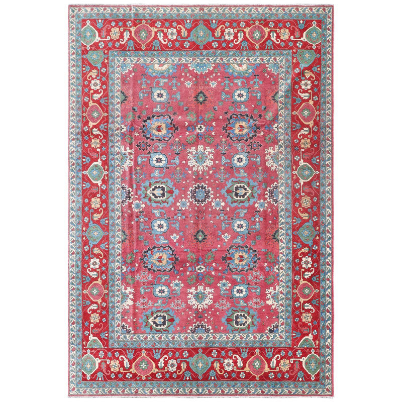 Tapis mauve rectangulaire 9 pi 3 po x 12 pi 2 po Mazar