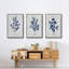 Wild Indigo I, reproduction sur toile 3 pièces-91891329-91891330