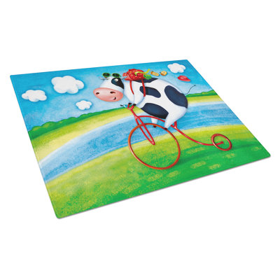 Planche à découper en verre trempé de vache en verre trempé caroline