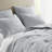 Modern 3 Piece King Bedding Sets, Cotton Muslin Quilt with Embroidered Tacking