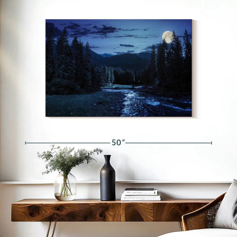 Alvord Pine Forest Nightfall, 26" H x 39" W