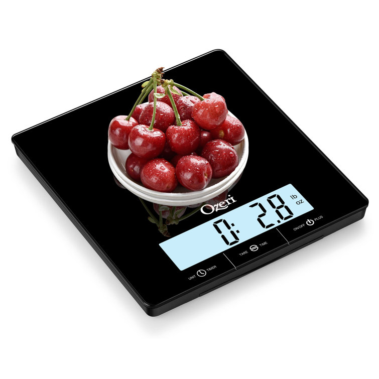 Ozeri Touch III 22 lbs (10 kg) Kitchen Scale in Tempered Glass