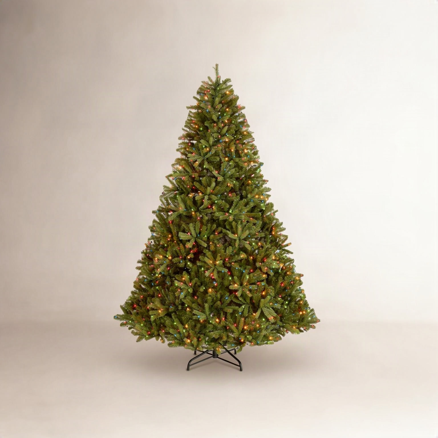 Pre-Lit Fir Christmas Tree, 7.5' H