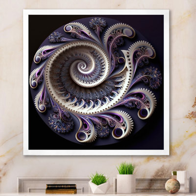 Mandala galactique mauve fractal I