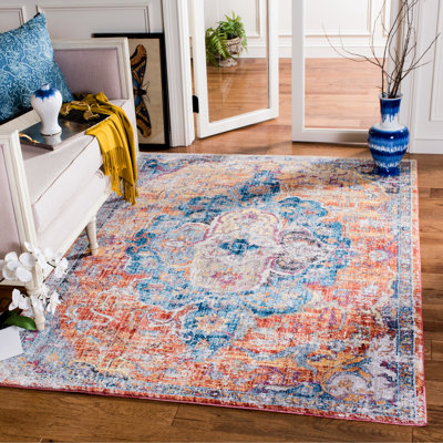Tapis orange Jehanne
