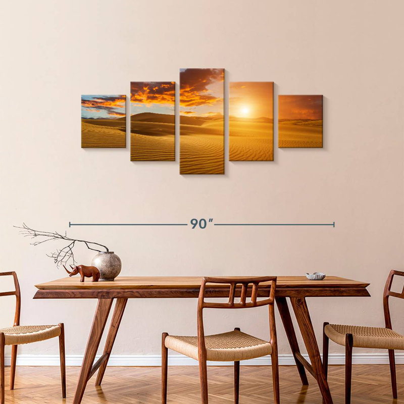 Sahara Desert Sundown, 36" H x 80" W