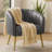 Gjylnaze Faux Leather Barrel Chair-1020513685
