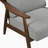Cardone 31" Mid-Century Modern Accent Chair with Chenille Fabric Upholstery, Solid Rubberwood Frame, Foam over Pocket Coils-1902198844