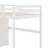 Wood Full Size Loft Bed With Wardrobe, Shelves And LED Light-1908517608