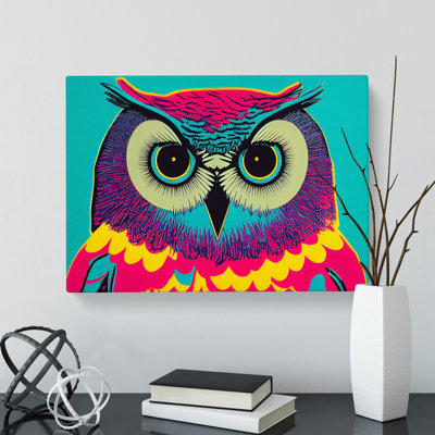 Colourful Owl Art Vol.3 - Wrapped Canvas