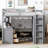 Full Loft Bed with Storage Drawers, Desk & Wardrobe - Space-Saving, Multi-Functional Design-White-2005243633-2005243598