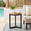 Table d'appoint en bois d'acacia et fer