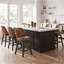 Swivel Upholstered Counter Stool with Solid Wood Frame-132836450-132836455