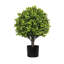 Topiaire de buis Manto, ensemble de 2 arbres, vert soie de soie 22 pouces
