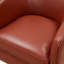 Chaise pivotante en cuir fleur