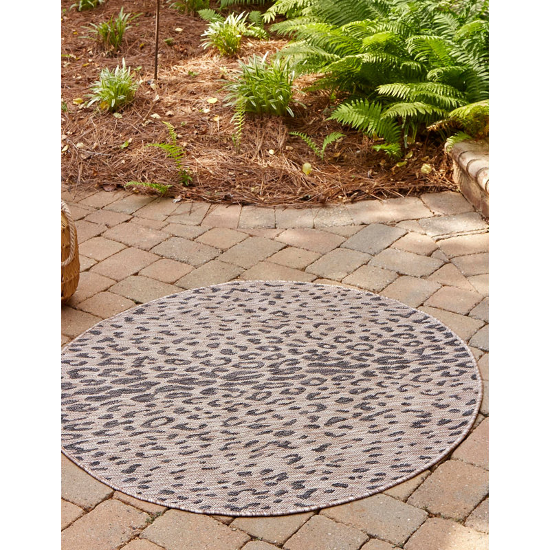 Ivery Indoor/Outdoor Area Rug, Round 10'