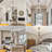 5-Light White Wood Chandeliers
