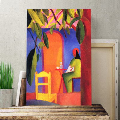 Turkish Cafe by August Macke - Wrapped Canvas