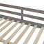 Lit mezzanine double avec bureau en U, tiroirs et tablettes de rangement-175474-6320355