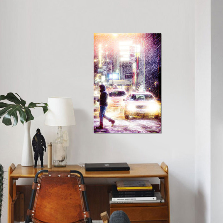 «Snow Storm», impression sur toile, H 40 po x l 26 po x P 1,5 po, Pas de tapis, Toile tendue