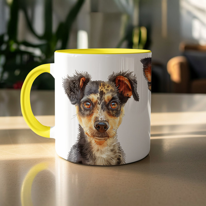 Mug, 2, Yellow