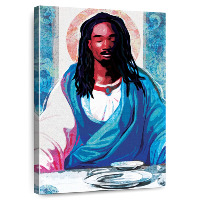 Adella Black Christ, 39" H x 26" W