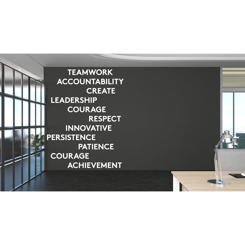 Adhésif décoratif de bureau, citation de travail pour employé de bureau, autocollant de motivation inspirant le travail d'équipe, décoration murale