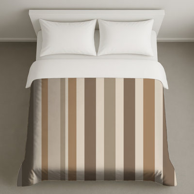 Housse de couette à rayures moderne