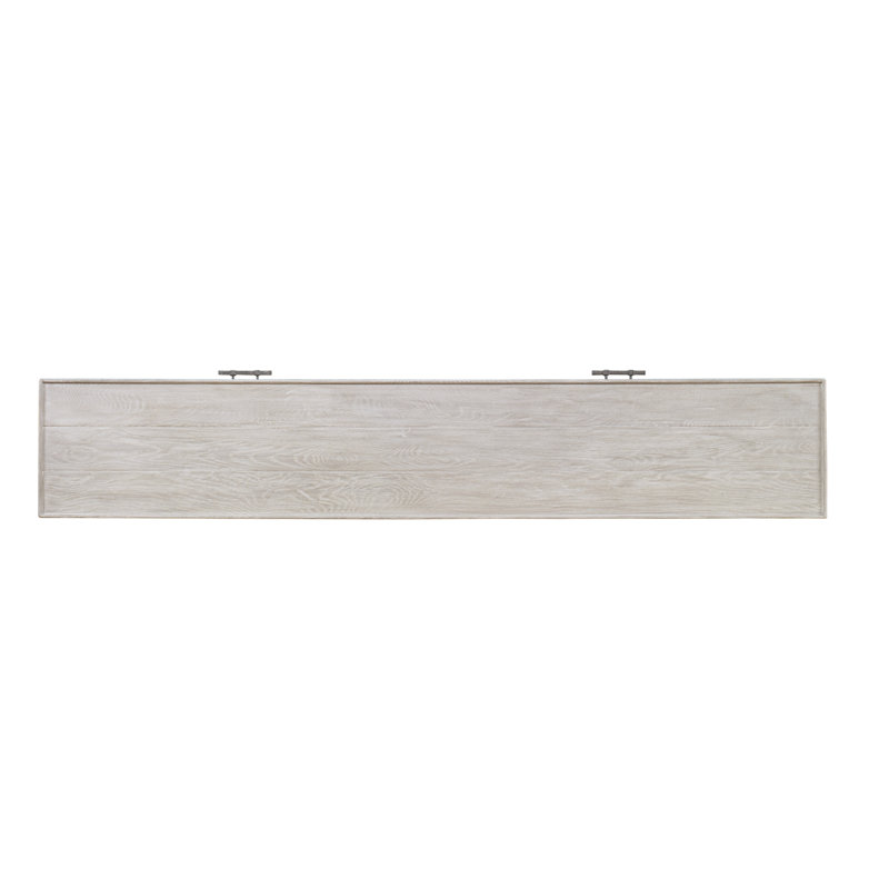 Camden 80 in. Solid Wood Console Table, White Rustic