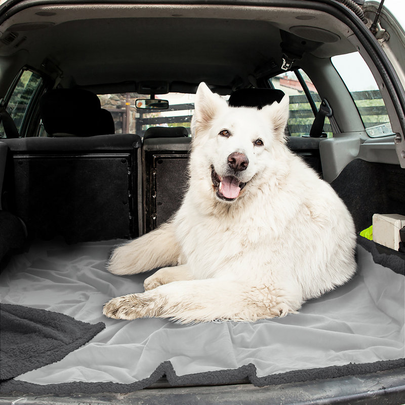Light Gray and Dark Gray Reversible Fleece Sherpa Throw Blanket for Pets and Babies