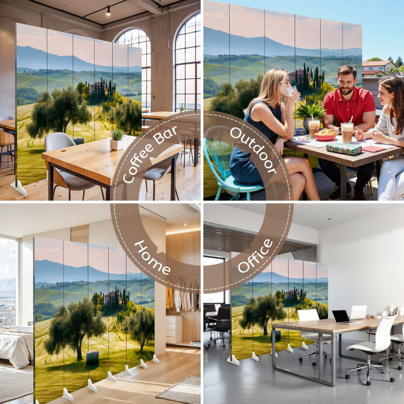 Cloison pliante 6 panneaux Royal Val d Orcia Tuscany Italie