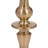 Modern Glam Metal and Aluminum Taper Candle Holder with Elegant Silhouette and Sculpted Detailing for Decorative Accent Display in Contemporary Interiors-89117375