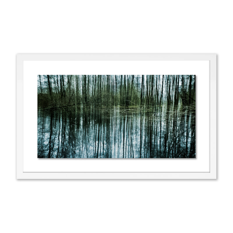 Eerie Trees V Print by Jakob Wagner, White, 15" H x 24" W x 1.5" D