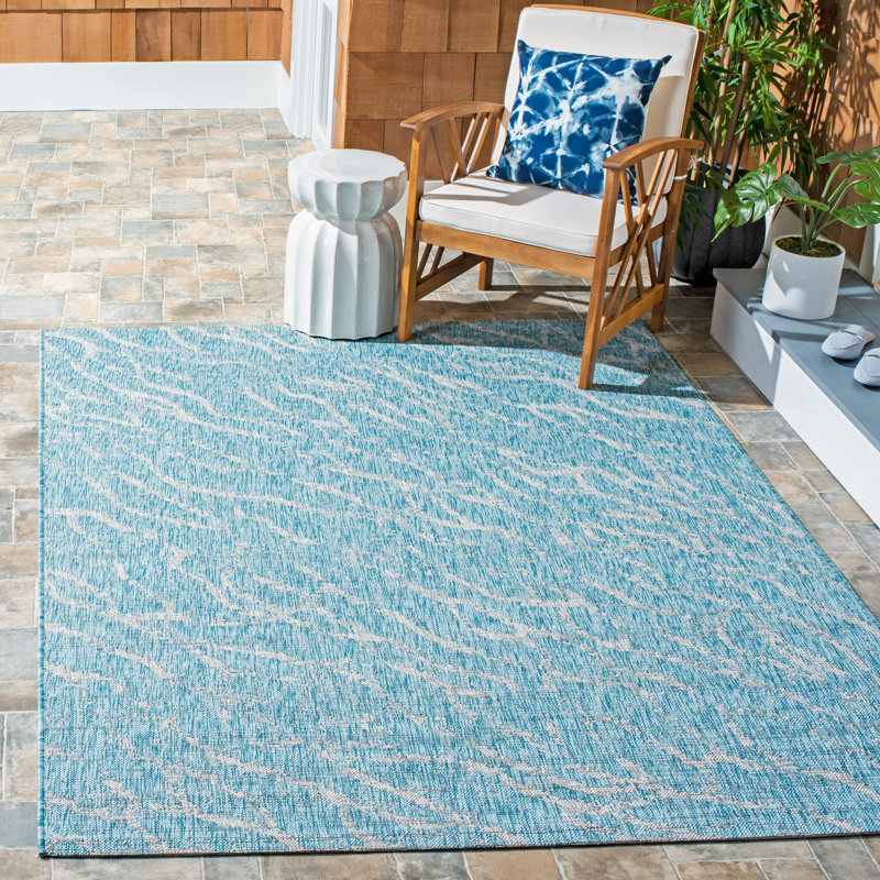 Tapis d'intérieur / extérieur Shaunna, Rectangle 5 pi 5 po x 7 pi 7 po