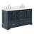 61'' Double Bathroom Vanity with White Quartz Top-93359466