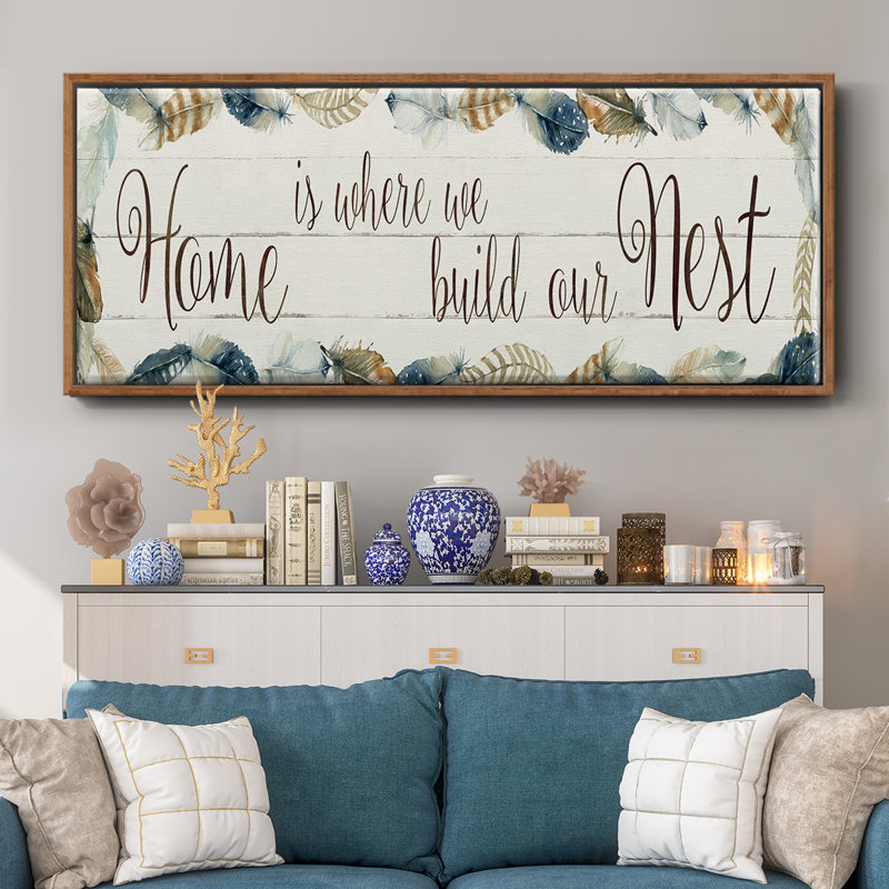 Home Nest - toile encadrée