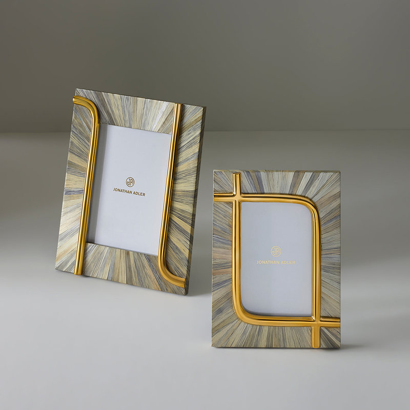 Cadre Jonathan Adler Bijoux 4 x 6, Turquoise