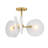 Ishanti Glass Semi Flush Mount