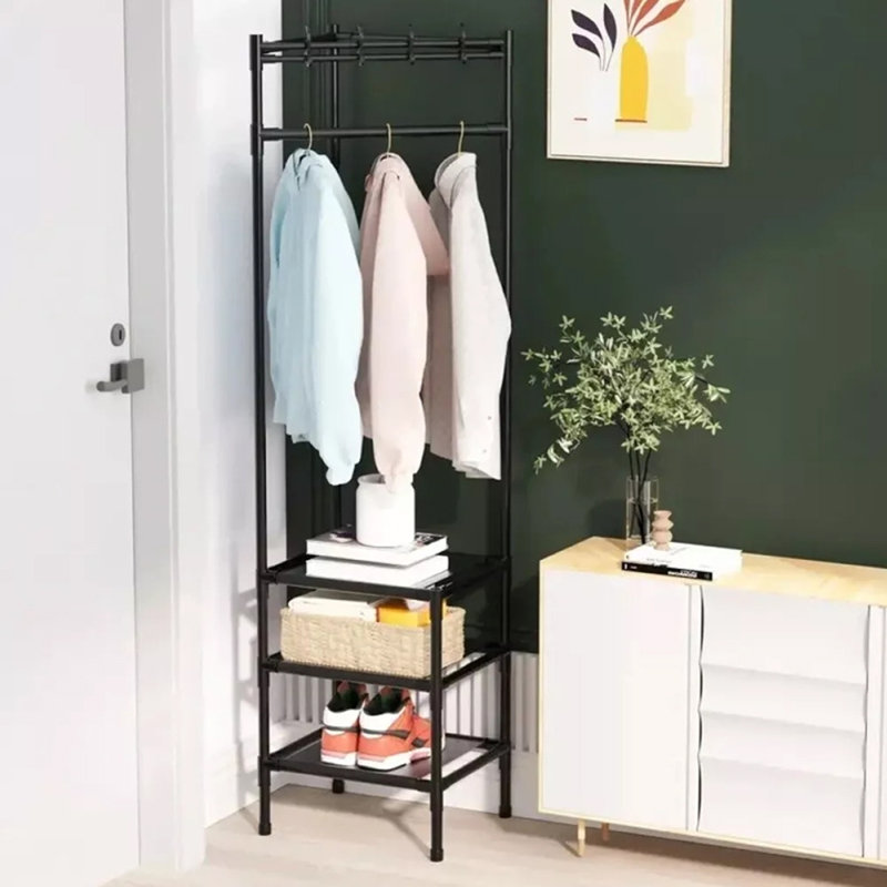 Metal Freestanding 1 - Hook Coat Rack