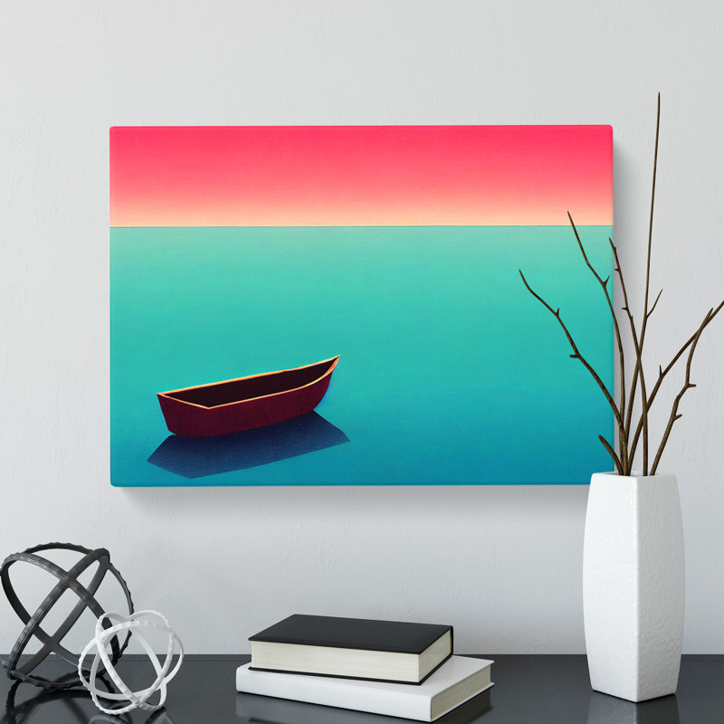 Modern Boat Vol.1 - Wrapped Canvas, 35cm H x 50cm W x 3cm D